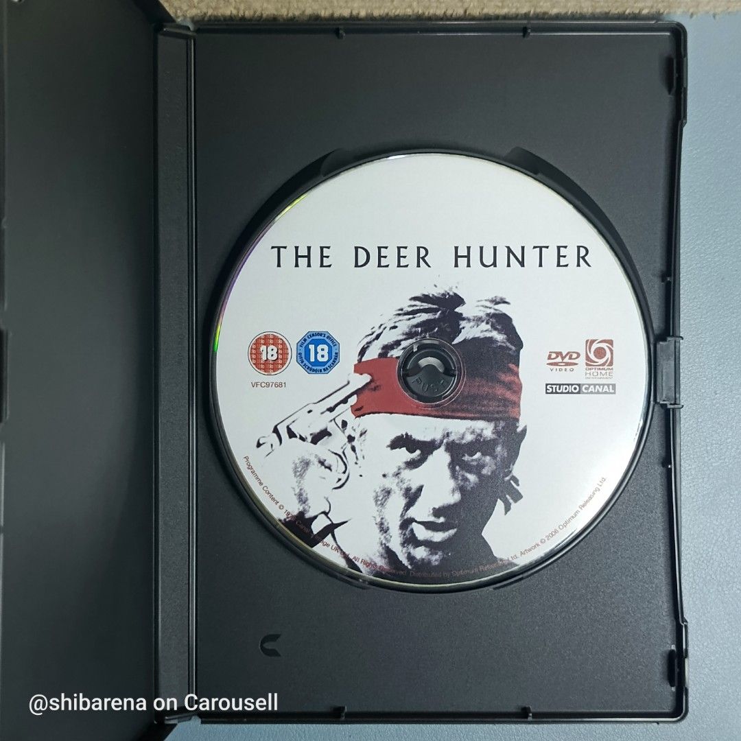 The Deer Hunter DVD - Region 2 PAL (Category: CDs & DVDs) located in Cebu City. Submitted by shibarena (Listing ID 1469514218, Image 3). Description: - The Deer Hunter DVD - Region 2 PAL (Pre-owned) - Starring Robert De Niro, Christopher Walken, Meryl Streep - Awards: Winner of 5 Academy Awards ⚠️ Please ensure your DVD player supports Region 2 (PAL) before purchase..