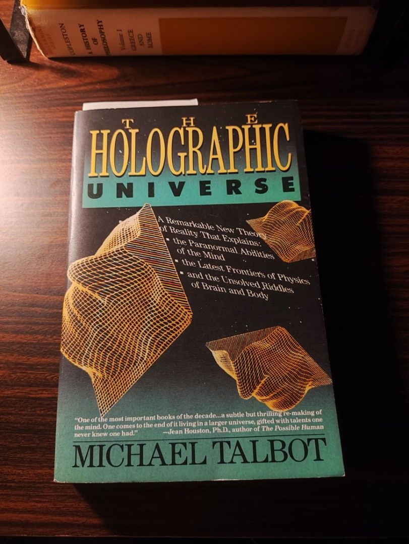 The Holographic Universe by Michael Talbot (Category: Storybooks) located in Quezon City. Submitted by noeviator (Listing ID 1469533578, Image 1). Description: The Holographic Universe Michael Talbot HarperPerennial Paperback MOP: Gcash, physical MOD: LBC, Lalamove, meetup in or around South Triangle, QC Dm for more info/pics.