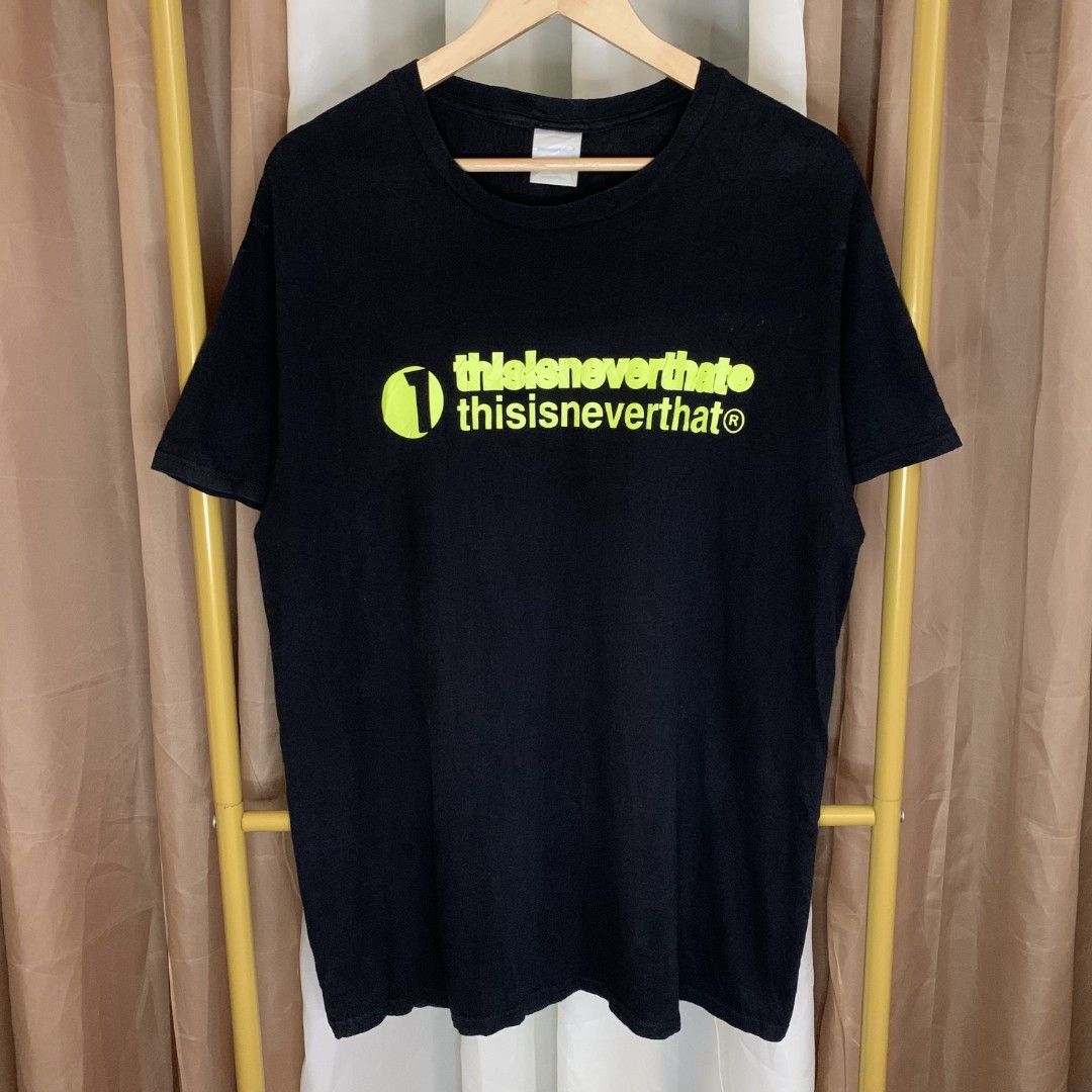 THISISNEVERTHAT BLACK TEE (Category: Formal Shirts) located in Binalonan. Submitted by thrift_on2022 (Listing ID 1469522806, Image 1). Description: W- 22 L -29 Color rate - 9.8/10 Excellent Condition❗️.