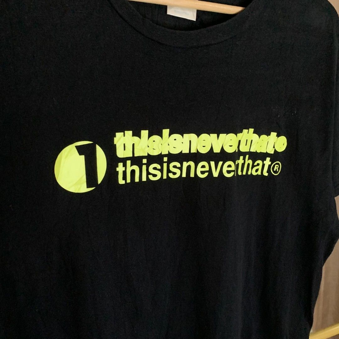 THISISNEVERTHAT BLACK TEE (Category: Formal Shirts) located in Binalonan. Submitted by thrift_on2022 (Listing ID 1469522806, Image 3). Description: W- 22 L -29 Color rate - 9.8/10 Excellent Condition❗️.