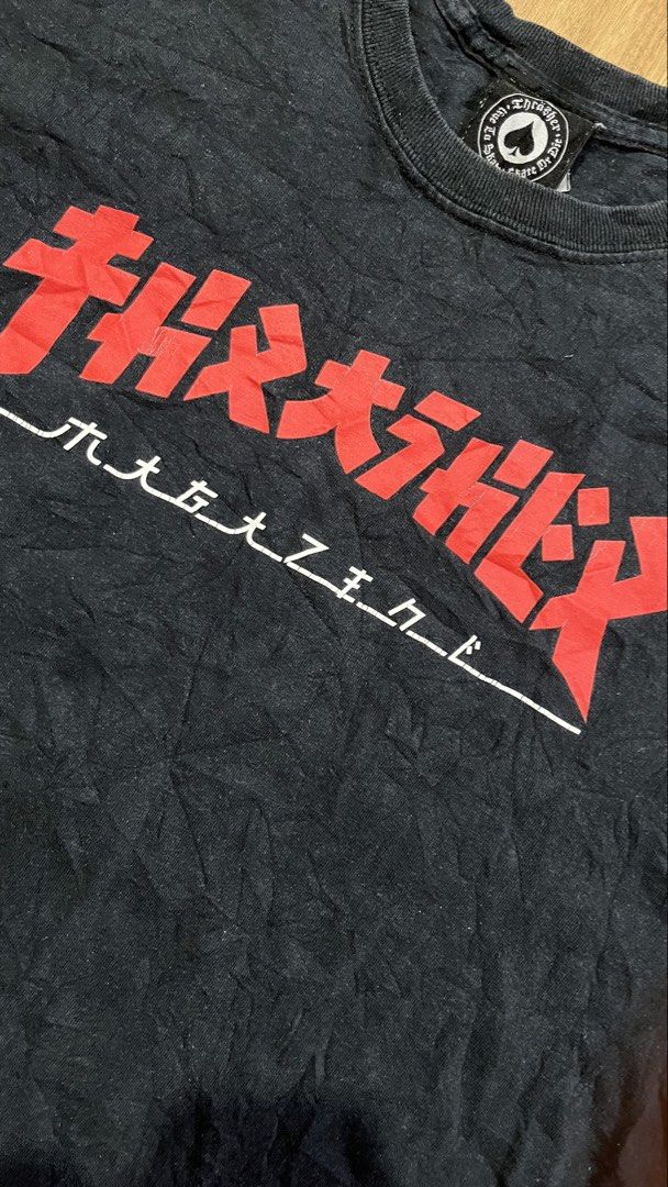 Thrasher Godzilla (Category: Tshirts & Polo Shirts ) located in Porac. Submitted by macky.ron (Listing ID 1469442144, Image 2). Description: Length: Width: Condition: Good Color rate: Issue (s): Complete Tags.