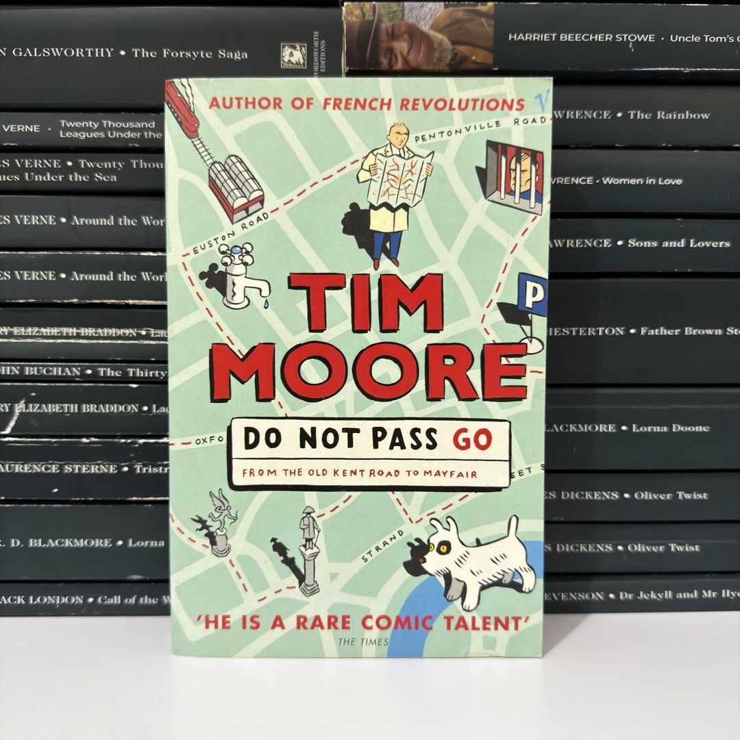 Tim Moore Do Not Pass Go Paperback Book (Category: Storybooks) located in Lingayen. Submitted by readwjane (Listing ID 1469482931, Image 1). Description: - Title: Do Not Pass Go by Tim Moore - Format: Paperback - Premise: A hilarious travel book following a walk around the London Monopoly board - Condition: Clean cover, crisp pages, great read for travel writing fans - Perfect for: Book lovers and fans of quirky travel memoirs.