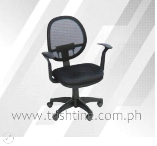 TOM-036 | Office Mesh Chair with Armrest (Category: Office Furniture & Fixtures) located in Caloocan City. Submitted by jim.trishtineofficefurnitures (Listing ID 1469465521, Image 1). Description: - Color: Solid black - Breathable mesh backrest to keep you cool - Comfortable cushioned seat for all-day support - Adjustable height lever - Sturdy five-star base with smooth-rolling caster wheels - Ideal for home offices and workspaces DISCLAIMER: PRI