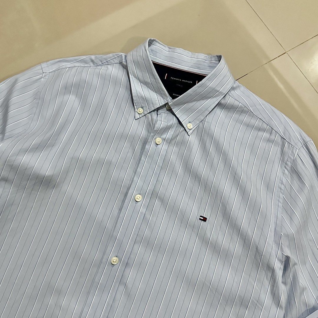 Tommy Hilfiger Button Down Longsleeve (Category: Formal Shirts) located in Irosin. Submitted by kylebri (Listing ID 1469517776, Image 3). Description: Tommy Hilfiger Button Down Longsleeve good as new no issue size L-XL 22W x 29L direct message me ! 📥.
