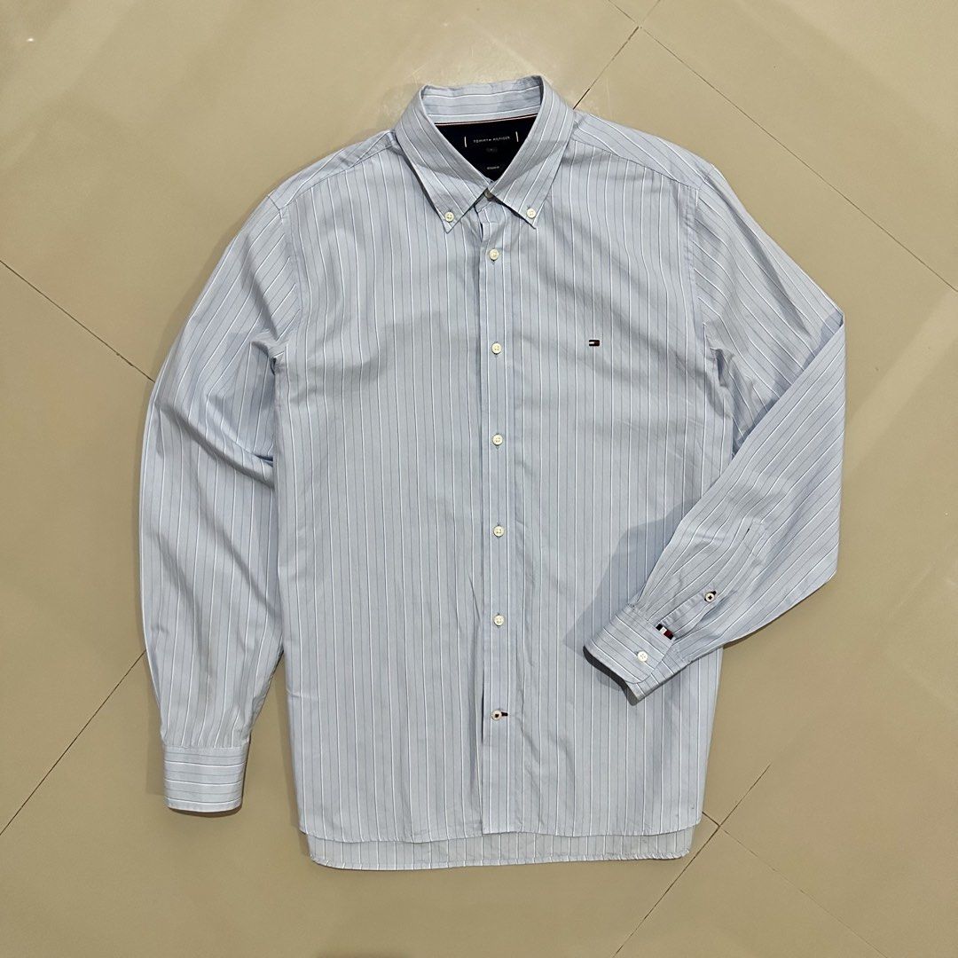 Tommy Hilfiger Button Down Longsleeve (Category: Formal Shirts) located in Irosin. Submitted by kylebri (Listing ID 1469517776, Image 1). Description: Tommy Hilfiger Button Down Longsleeve good as new no issue size L-XL 22W x 29L direct message me ! 📥.