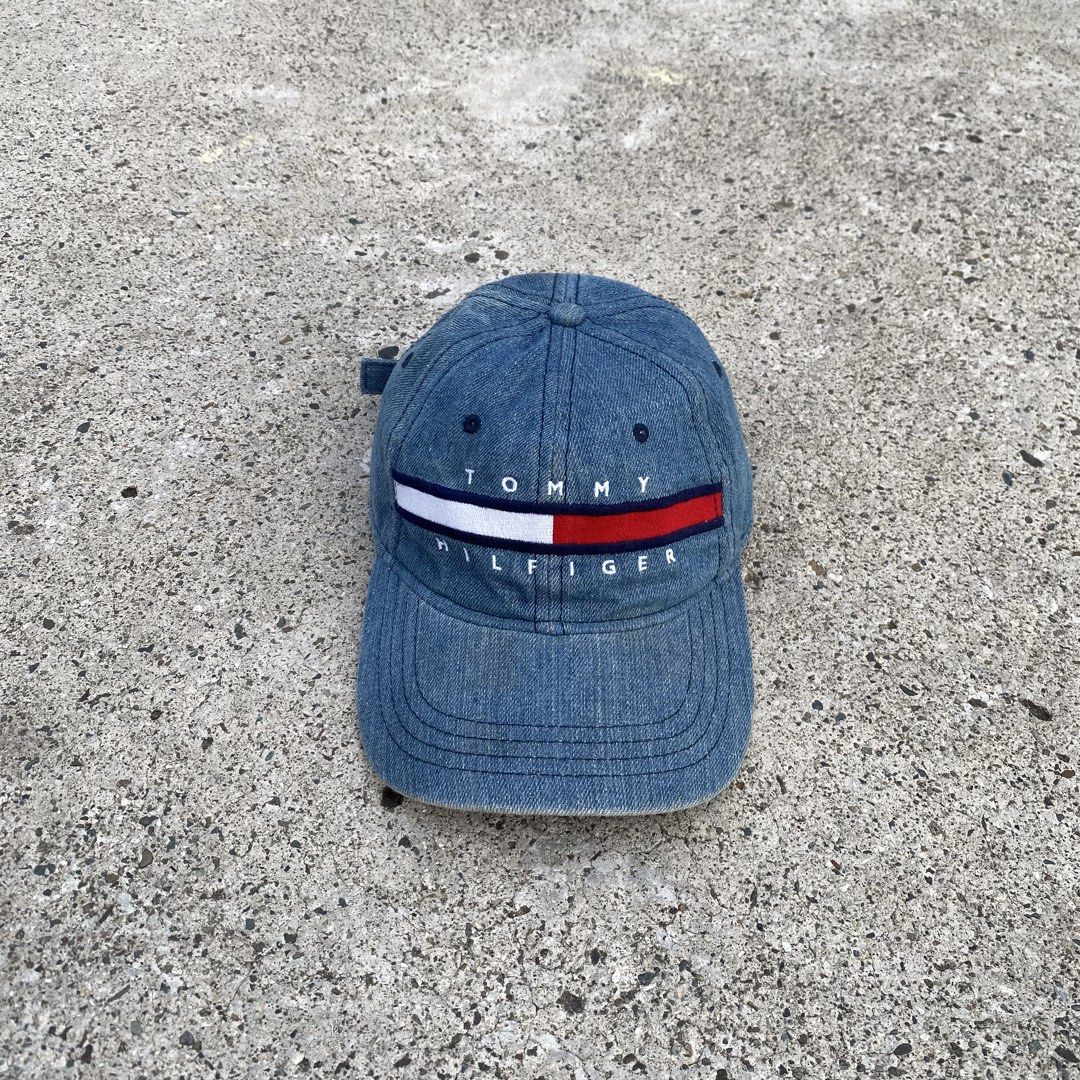 Tommy Hilfiger denim cap (Category: Caps & Hats) located in Lapu-Lapu City. Submitted by larry_oliver (Listing ID 1469544888, Image 1). Description: Tommy Hilfiger Dadhat! One size Condition 9.5/10 Color rate 9.6/10 Issue: washable stains Pm🏷️.