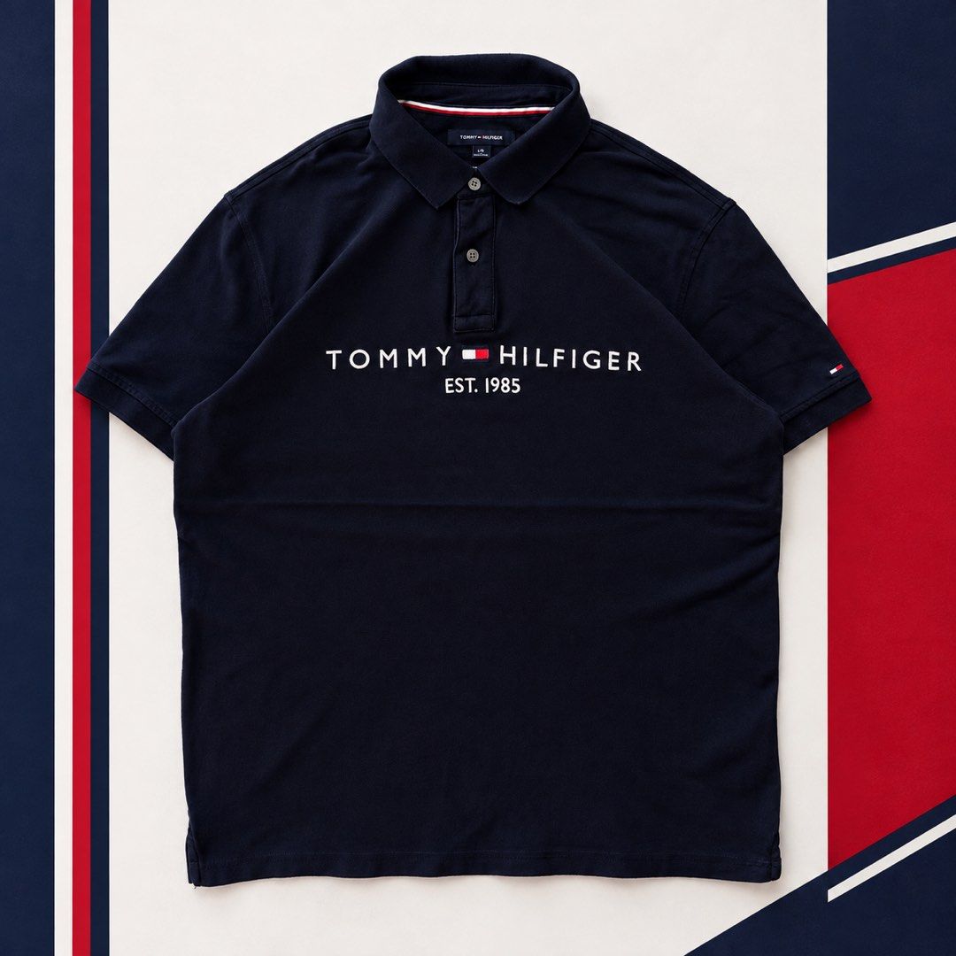 TOMMY HILFIGER POLO SHIRT (Category: Tshirts & Polo Shirts ) located in Bulacan. Submitted by b4mzz (Listing ID 1469464466, Image 1). Description: Tommy Hilfiger Black Polo 👕 Classic black polo with signature Tommy Hilfiger branding. Clean and versatile, perfect for everyday and smart casual fits. 📏 Width: 22” | Length: 27” ✨ Condition: Excellent ✅ No issue 💬 Open for reasonable offers!.
