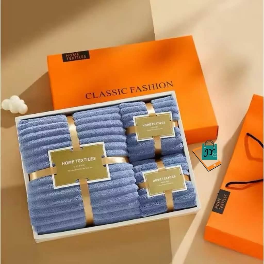 Towel gift set (Category: Bedding & Towels) located in Mandaluyong City. Submitted by shopmla (Listing ID 1469483671, Image 1). Description: Towel gift set with box & bag php 150..