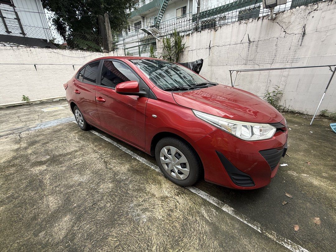 Toyota Vios 1.5 J (M) (Category: Used Cars) located in Marikina City. Submitted by yenneycee (Listing ID 1458569974, Image 2). Description: 🚗 FOR SALE — Toyota Vios 1.3J 2019 MT ✨ Well-Maintained | Ready to Drive | Good Condition ✨ 📌 Mileage: 65,000km 📌 Color: Red 📌 Fuel: Gas 📌 Plate: ending in 9, Friday 💰 PRICE: ₱340,000 ✔️ Negotiable for serious buyers ✔️ Complete documents ✔️ No major accidents ✔️ Well-maintained ✔️ Clean interior ✔️ Smo