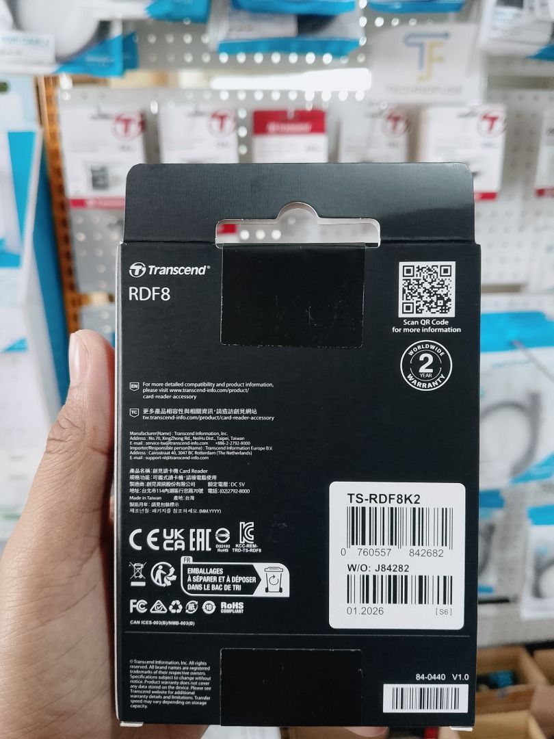 Transcend RDF8 SD/microSD/CF Card Reader USB 3.1 TS-RDF8K2 (Category: Computer Parts) located in Pasig City. Submitted by technofuseofficial (Listing ID 1469476042, Image 3). Description: Transcend RDF8 SD/microSD/CF Card Reader USB 3.1 TS-RDF8K2 Original and Brand NEW Store Location: 4F Unit 402, 604 Shaw Boulevard, Barangay Kapitolyo, Pasig City Same Day Delivery: - Lalamove delivery within Metro Manila - For walk-ins: Always PM first for item 