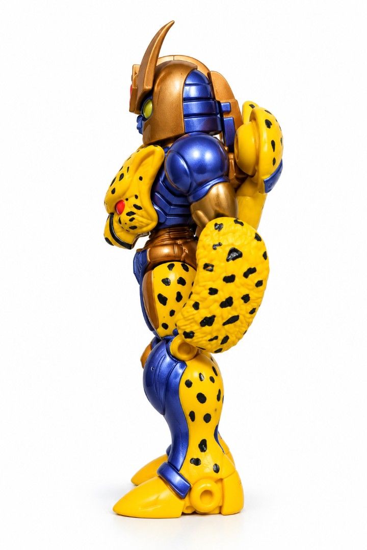 Transformers Beast Wars Toytour SD Cheetor Blind Box Figure (Category: Action & Battle Toys) located in Pasig City. Submitted by swipeandpicks (Listing ID 1469528095, Image 2). Description: •Character: Cheetor (Maximal) • Brand/Manufacturer: Toytour • Style: Super-Deformed (SD) Chibi / Blind Box Series • Material: Premium Painted PVC / ABS Plastic • Color Palette: Screen-accurate metallic blue/purple, metallic gold, vibrant cheetah yellow with bl