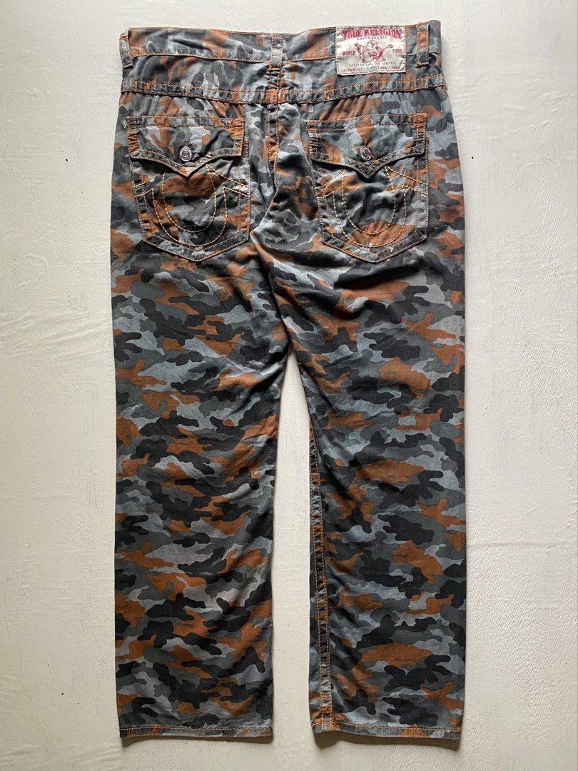 True Religion - Camouflage Jeans (Category: Jeans) located in Puerto Princesa. Submitted by something___. (Listing ID 1469446510, Image 1). Description: True Religion - Camouflage Jeans Tagged Size: 40 Waist: 20” Length: 44.1” Inseam: 33.2” Leg Opening: 9.6 Condition: Excellent Color rate: 9 Flaws: Gently used.