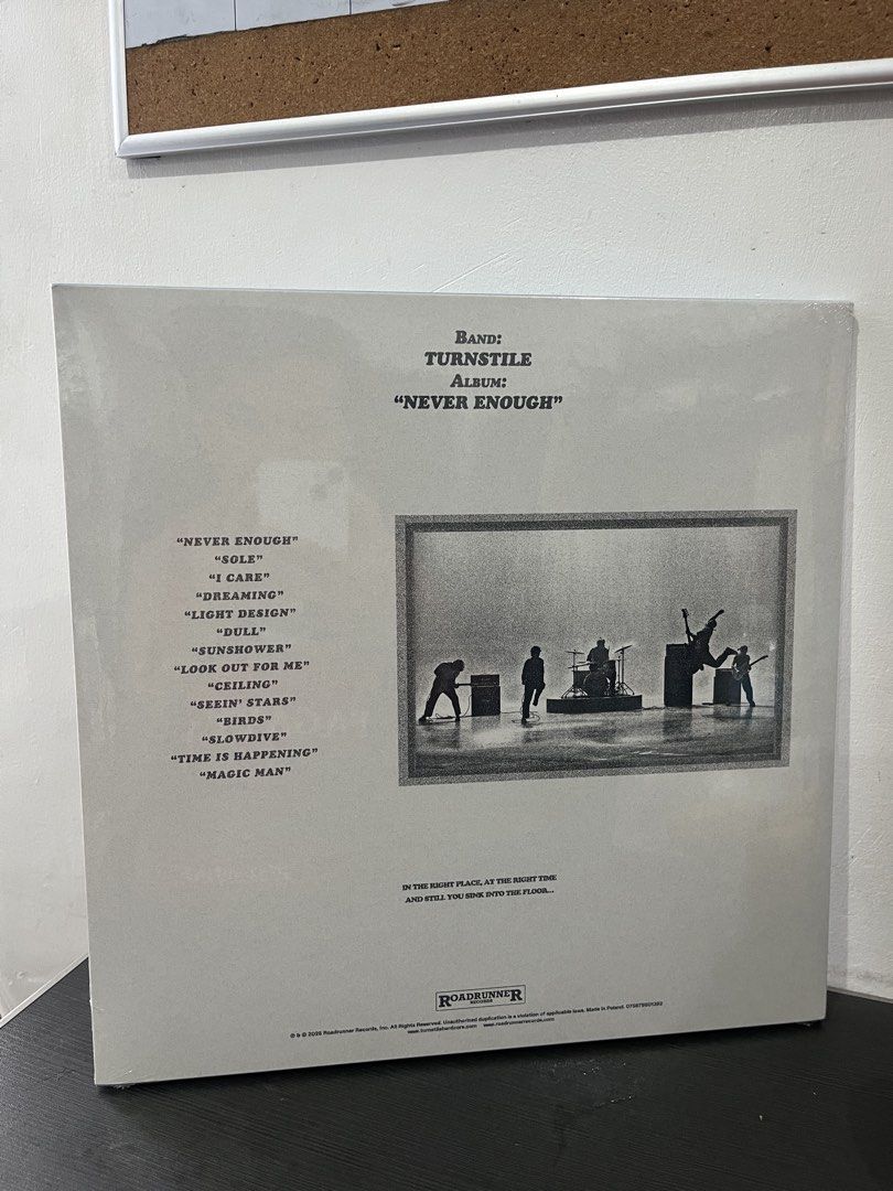 Turnstile “Never Enough” Album 12 Vinyl (Category: Vinyls) located in Dasmarinas. Submitted by bandananowheree (Listing ID 1469405174, Image 2). Description: Brand new Sealed Black Vinyl.