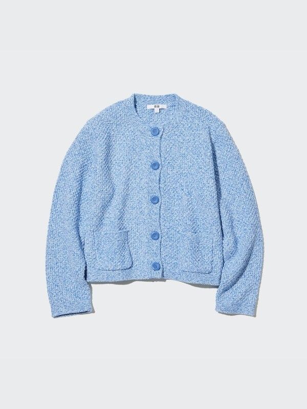 Uniqlo Knitted Short Jacket (Category: Coats, Jackets and Outerwear) located in Angeles City. Submitted by miss_independent01 (Listing ID 1469410666, Image 1). Description: Uniqlo Knitted Short Jacket Width: 19 (Medium on tag) Length: 19 Sleeve: 21 Shoulder: 15 MOP: Gcash ✅ Mine Now, Pay Now ✅ First to Pay, Gets the Item 📍 PAMPANGA Courier: JnT 🚚🚚 PM 💌💌.