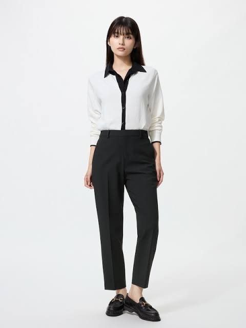 Uniqlo Smart Ankle Pants (Category: Other Bottoms) located in Angeles City. Submitted by miss_independent01 (Listing ID 1469411001, Image 1). Description: Uniqlo Smart Ankle Pants Color: Black Width: 15 (Large on tag) Length: 36 MOP: Gcash ✅ Mine Now, Pay Now ✅ First to Pay, Gets the Item 📍 PAMPANGA Courier: JnT 🚚🚚 PM 💌💌.