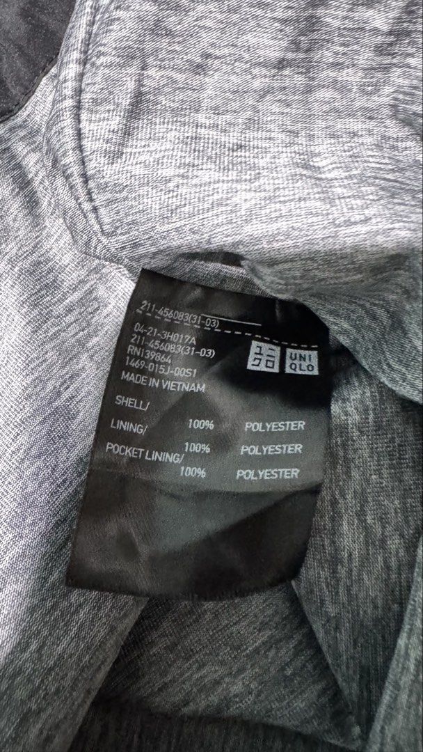 Uniqlo Windbreaker (Category: Coats, Jackets and Outerwear) located in Lipa City. Submitted by scrap.threads (Listing ID 1469464230, Image 3). Description: Item: Uniqlo Windbreaker Price: 550 Dimes: Width - 23 Length - 24 Issue: none Lipa City Ship via J&T (Shouldered by buyer) Payment via Gcash ***Notice*** Color may vary due to lighting. Payment first. Item/s are thrifted or used condition unless stated otherwise. Please manage your expectation