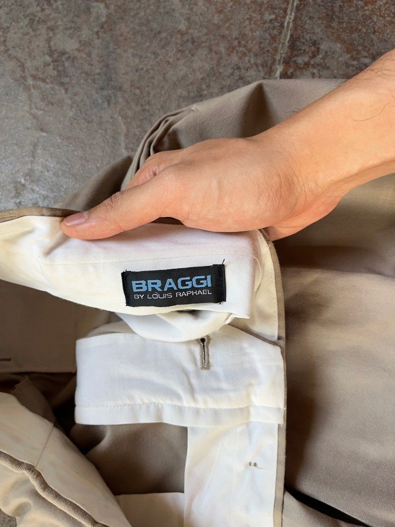 Upcycled Beige Asymmetrical Grommet Shorts (Category: Chinos) located in Lipa City. Submitted by m4rcuuu (Listing ID 1469431434, Image 3). Description: ONE OF ONE Upcycled Beige Asymmetrical Grommet Baggy Chino Shorts brand is Braggi by Louis Raphael in amazing condition upcycled shorts from dress pants, very baggy and roomy with asymmetrical hem and grommets,,, perfect with boots Measurements Waist: 34in Length of Left Leg: 20in Length of Right 