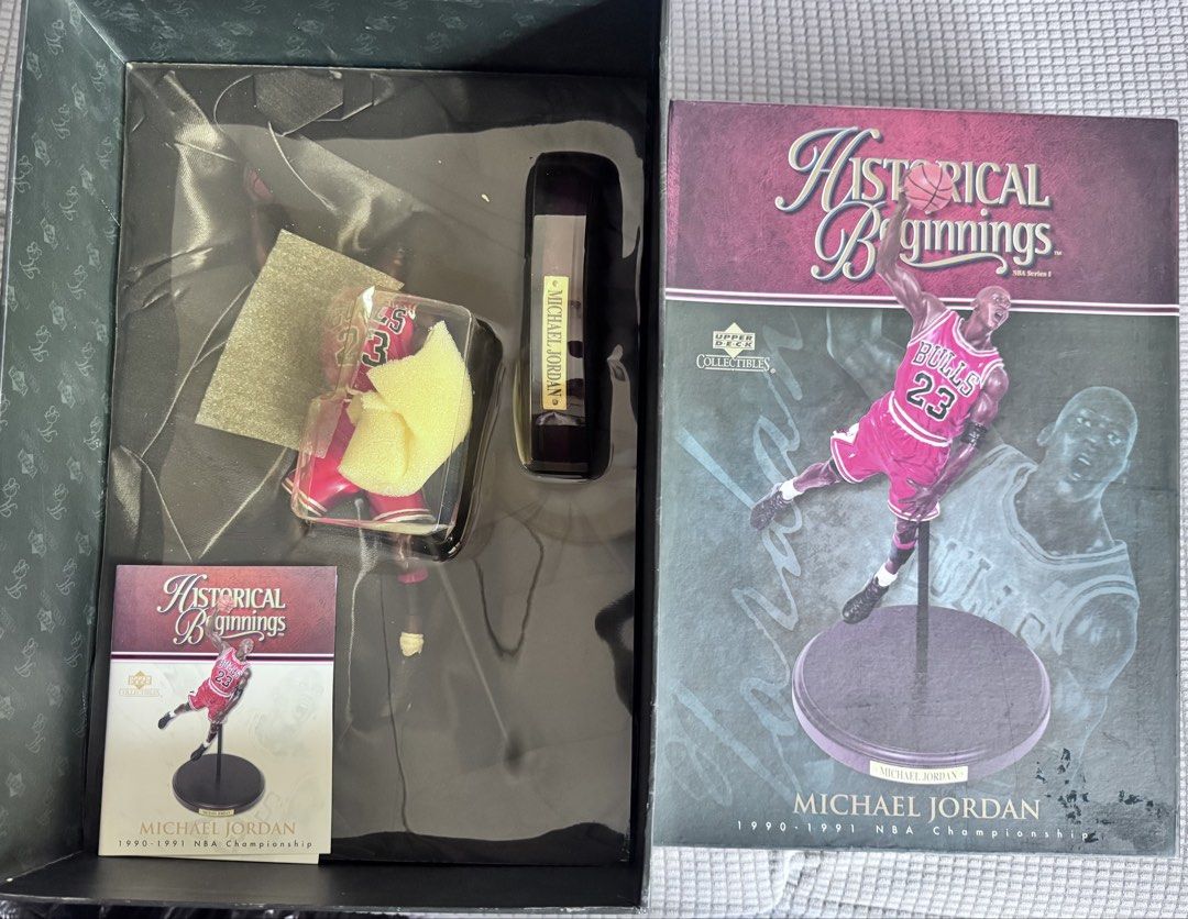 Upper Deck Historical Beginnings Michael Jordan Figurine 1990-1991 (Category: Figurines & Statues) located in Makati City. Submitted by mbrtom (Listing ID 1469443961, Image 2). Description: More photos available upon request. Collectible. Kept in box since purchased. Never unpacked. Box cover can be opened. Payment via BPI QR only (Instapay. This can be uploaded via GCash). Apologies as I don’t have a working GCash at the moment. Thanks for under