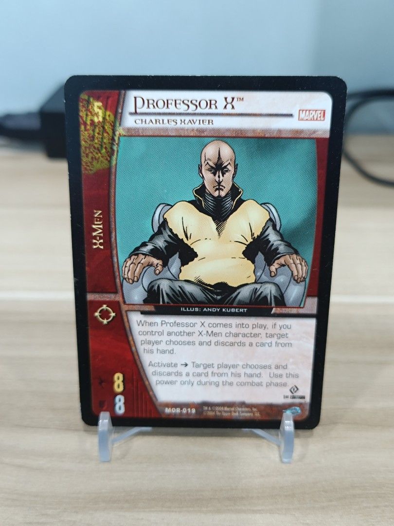 Upper Deck Marvel Vs System Marvel Origins Professor X First Edition (Category: Action & Battle Toys) located in Manila. Submitted by calvin3teri (Listing ID 1469468831, Image 1). Description: 200 Grab/Lalamove only ( buyer will book and shoulder fee ) MOP: Gcash .