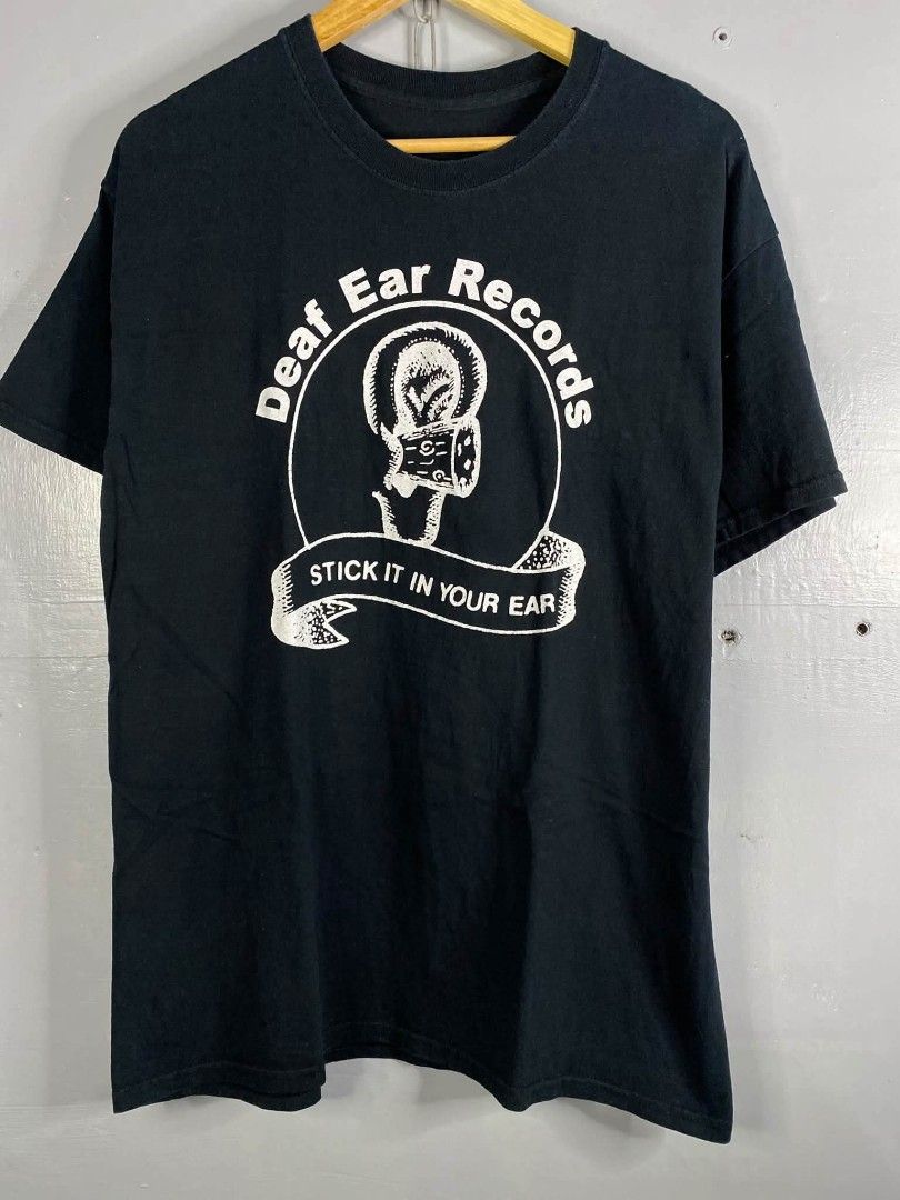 Vintage 00s Deaf Ear Records (Category: Tshirts & Polo Shirts ) located in Cabuyao City. Submitted by junkthreads.finds (Listing ID 1469512726, Image 1). Description: Tag: Missing Dimes: 21x29 Issue(s): Hairlines Color may vary due to lightning..