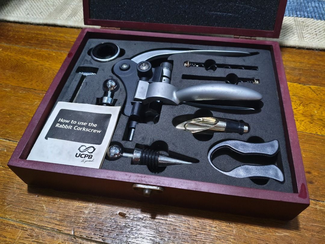 Vintage 9pc Rabbit Corkscrew Wine Opener Gift Set (Category: Wine Cellar & Storage) located in Paranaque City. Submitted by artturo (Listing ID 1469487948, Image 2). Description: Original vintage product Never used, never opened.