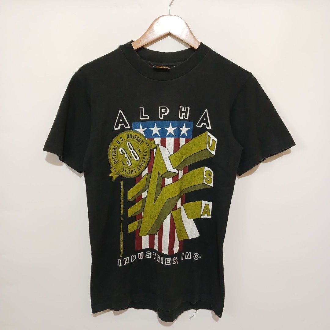 VINTAGE ALPHA INDUSTRIES (Category: Tshirts & Polo Shirts ) located in Ozamiz City. Submitted by 2nd.sight (Listing ID 1469409792, Image 1). Description: size: small w: 17.5 l: 26 vgood vintage condition.