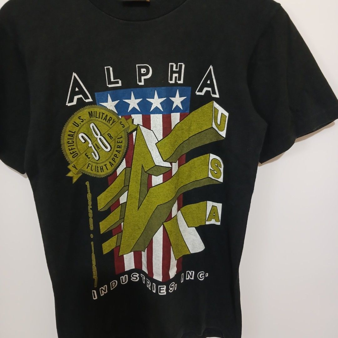 VINTAGE ALPHA INDUSTRIES (Category: Tshirts & Polo Shirts ) located in Ozamiz City. Submitted by 2nd.sight (Listing ID 1469409792, Image 2). Description: size: small w: 17.5 l: 26 vgood vintage condition.