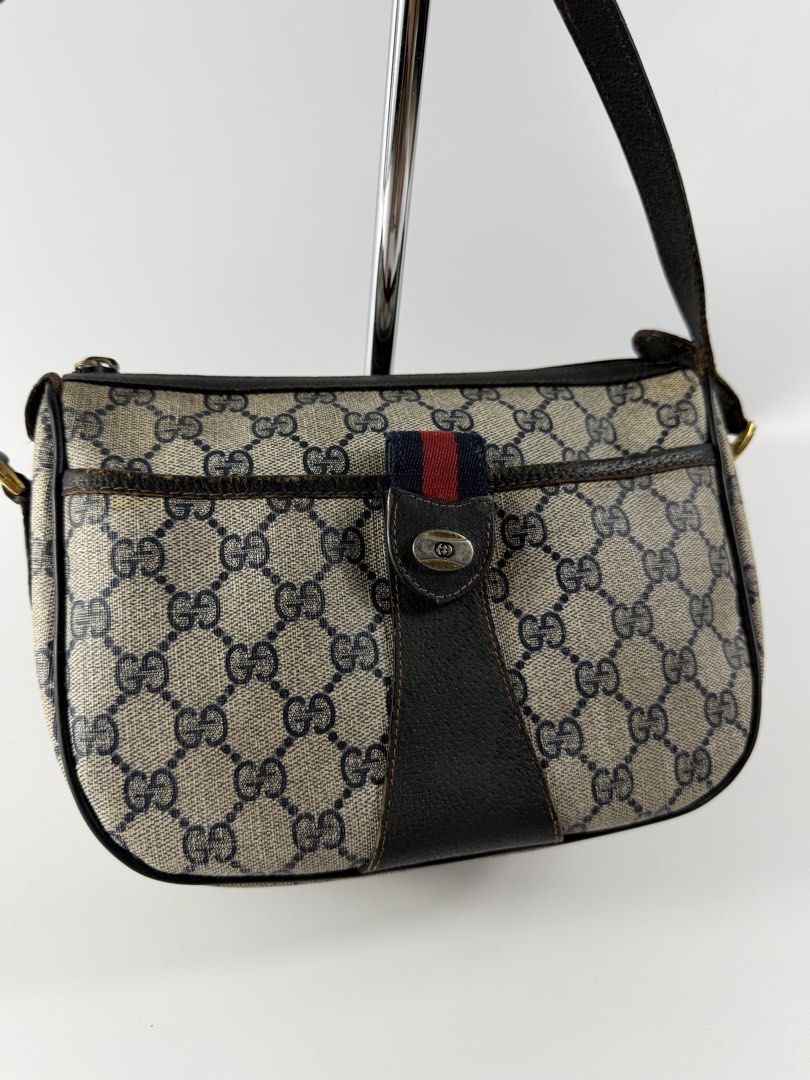 Vintage Gucci - Monogram Sling (Category: Sling Bags) located in Mabalacat. Submitted by seanthep (Listing ID 1469503630, Image 3). Description: No issue in canvas Sign of usage inside of bag and sling Still wearable.