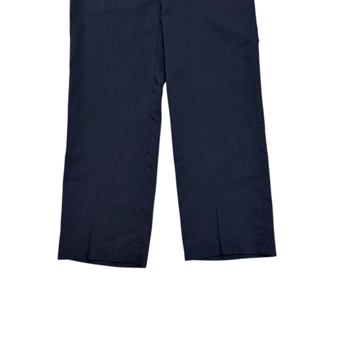VINTAGE HAGGAR MAGIC STRETCH NAVY TROUSER (Category: Trousers) located in Dinalupihan. Submitted by aizzeestuffs (Listing ID 1469498868, Image 3). Description: Length:40.5" Waist:33" Inseams:29.5" Rise: 11" Thighs:12" Hem:8.5" Color may vary due to lighting. Pm for more Details. Old Money Luxury Designer..