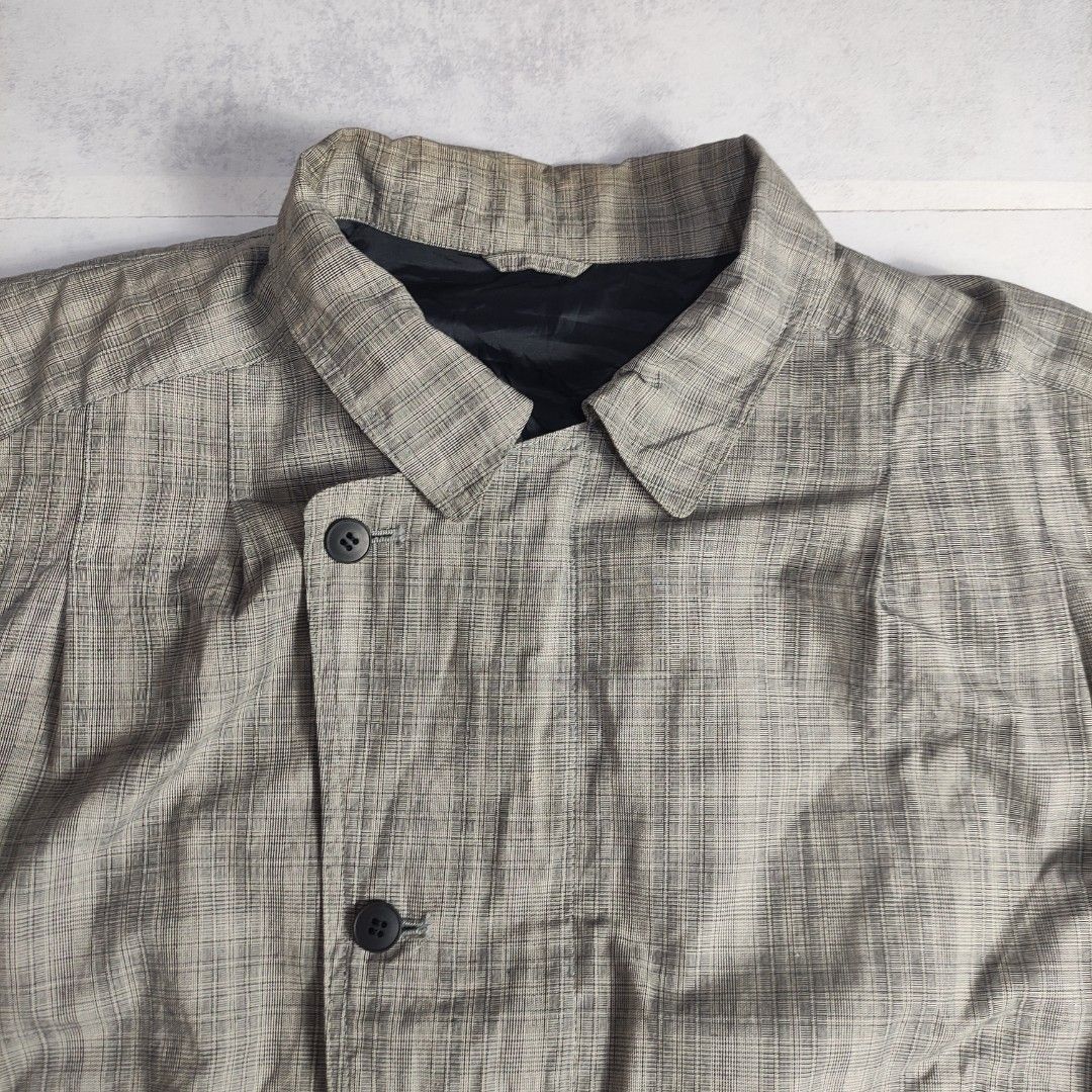 Vintage Lucasini Asymmetrical Bomber Jacket (Category: Coats, Jackets and Outerwear) located in Bulacan. Submitted by thriftlockerph (Listing ID 1469550481, Image 3). Description: Lightweight Size: M Dimension: 24L 23W Condition: 9/10 Issue: stain.