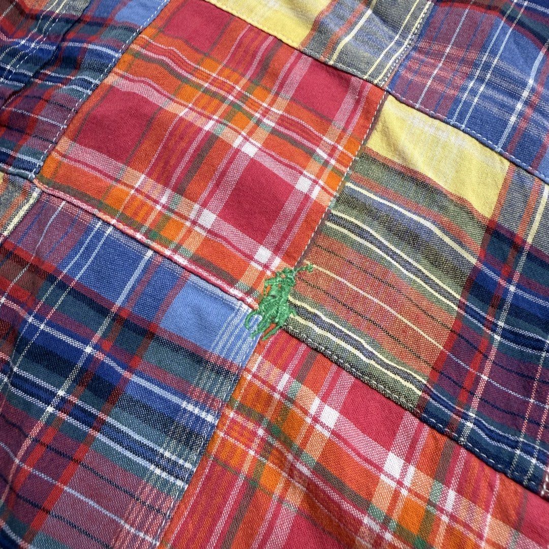 Vintage Ralph Lauren Patchwork Buttondown Shirt (Category: Coats, Jackets and Outerwear) located in Cebu City. Submitted by inukaybyjlf (Listing ID 1469561732, Image 3). Description: Condition: Good as new Issue: No flaws Dimensions: 25x29-30 Best fit: XL Please refer to photos for actual condition.