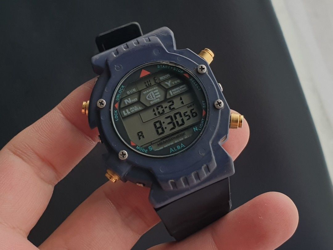 Vintage Seiko Alba Digital Watch (Category: Men's Watches) located in Quezon City. Submitted by WasalakTwo (Listing ID 1469410104, Image 2). Description: Bought in Japan Good working condition New battery Signs of usage Open for delivery nationwide.