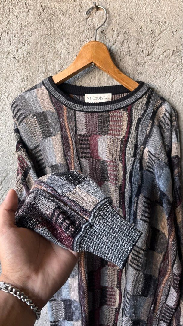 Vintage St. Croix Shop Patterned Knit Sweatshirt (Category: Coats, Jackets and Outerwear) located in Cabuyao City. Submitted by kisyana (Listing ID 1469400633, Image 3). Description: .