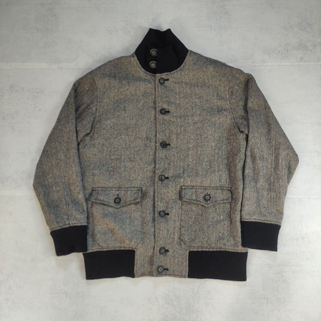 Vintage Twenty Works Wool Bomber Jacket (Category: Coats, Jackets and Outerwear) located in Bulacan. Submitted by thriftlockerph (Listing ID 1469551777, Image 1). Description: Size: L Dimension: 28L 22W Condition: 9/10 Issue: lints.