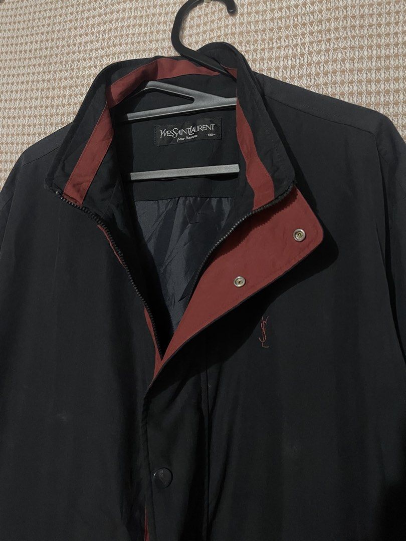 Vintage YSL Jacket (Category: Luxury Apparel) located in Liloy. Submitted by juan2thrift (Listing ID 1469520967, Image 2). Description: Vintage YSL Jacket Pour homme -100- Size L-XL Dimes - 23” x 30” Excellent Condition Issue - Zipper Pull Replaced.