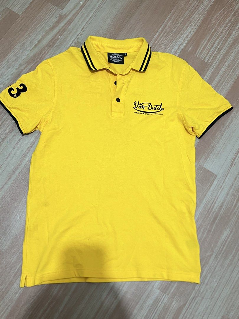 von dutch yellow poloshirt (Category: Tshirts & Polo Shirts ) located in Naga. Submitted by retro_rackph (Listing ID 1469552983, Image 1). Description: need wash.