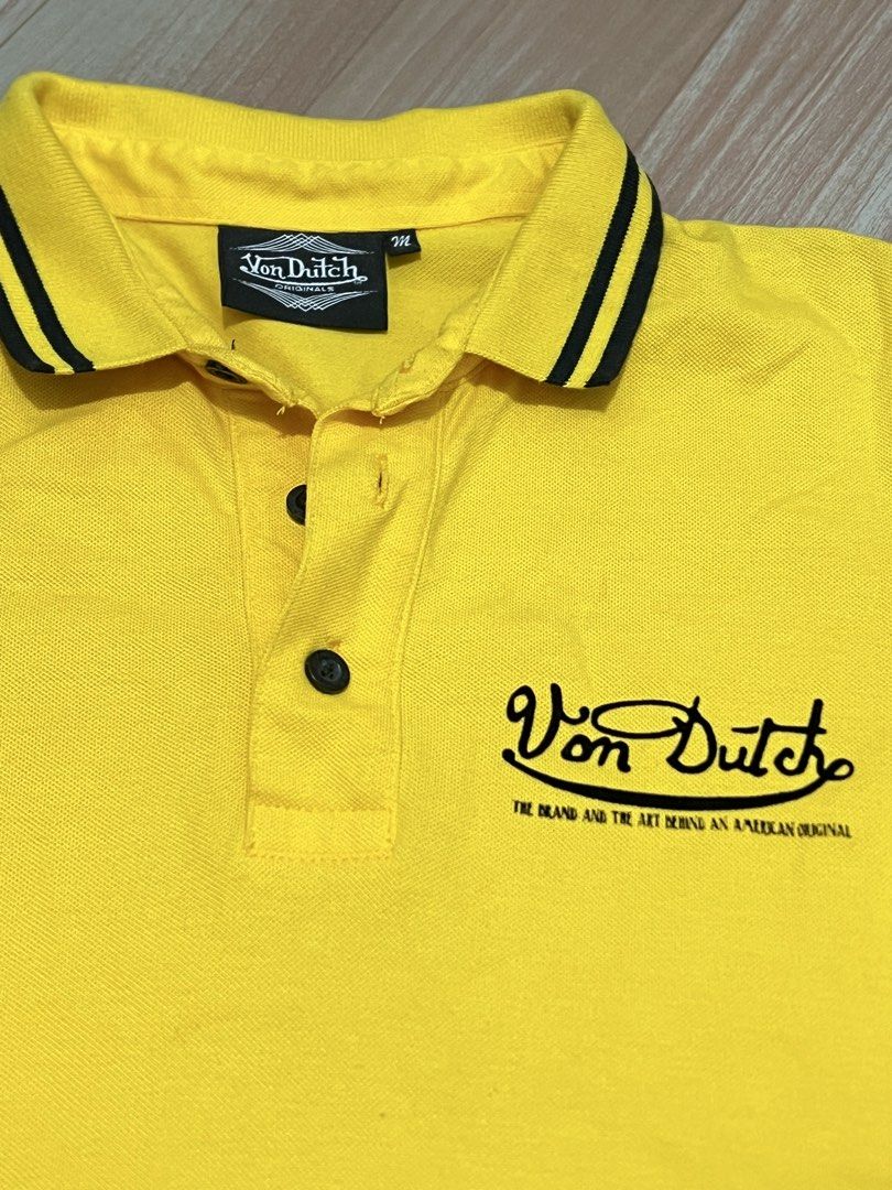 von dutch yellow poloshirt (Category: Tshirts & Polo Shirts ) located in Naga. Submitted by retro_rackph (Listing ID 1469552983, Image 2). Description: need wash.