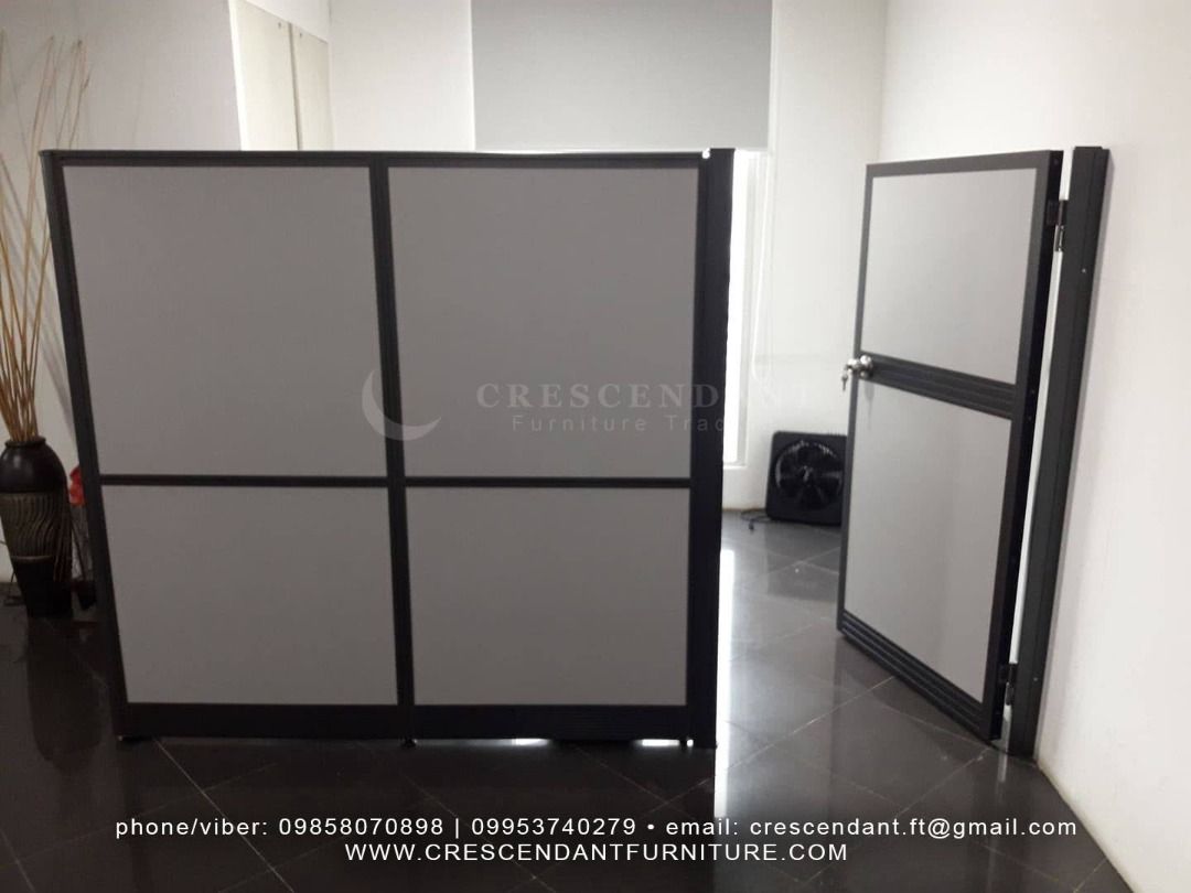 Wall Partition Divider With Door (Category: Office Furniture & Fixtures) located in Pasig City. Submitted by abicft (Listing ID 1469469232, Image 2). Description: (THE PRICE IS FOR POSTING PURPOSES ONLY) CUSTOMIZE OFFICE PARTITION/WORKSTATION Custom-color, measurement 4.5cm thickness in beige/dark gray frame 📌FREE QUOTATION! 📌FREE SITE VISIT & FREE ESTIMATE within Metro Manila 📌FREE 2D AND 3D LAYOUT or you can send us your measurement/layout. 
