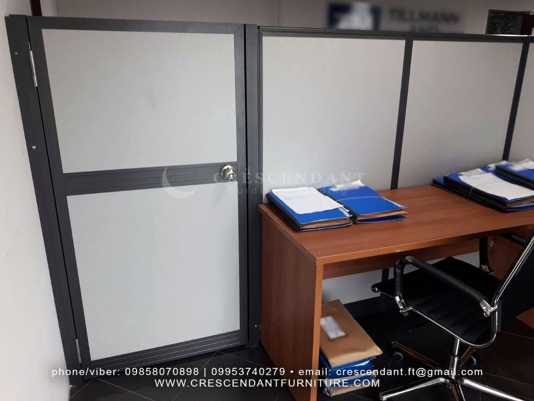 Wall Partition Divider With Door (Category: Office Furniture & Fixtures) located in Pasig City. Submitted by abicft (Listing ID 1469469232, Image 1). Description: (THE PRICE IS FOR POSTING PURPOSES ONLY) CUSTOMIZE OFFICE PARTITION/WORKSTATION Custom-color, measurement 4.5cm thickness in beige/dark gray frame 📌FREE QUOTATION! 📌FREE SITE VISIT & FREE ESTIMATE within Metro Manila 📌FREE 2D AND 3D LAYOUT or you can send us your measurement/layout. 