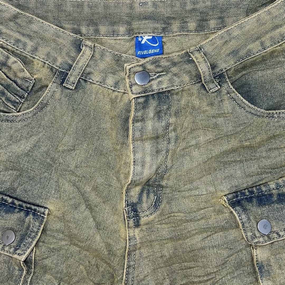 Washed Cargo Pants (Category: Jeans) located in Davao. Submitted by onetwothrift. (Listing ID 1469556532, Image 2). Description: Waist: 30” Length: 43”.