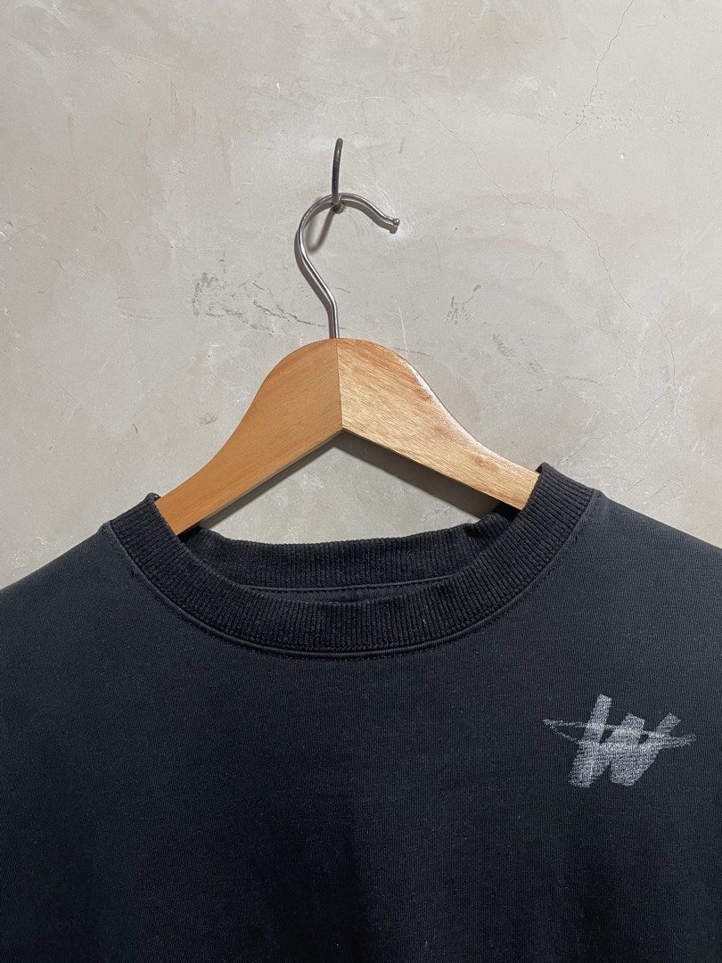 WE11DONE Black Oversized T-Shirt with Logo (Category: Tshirts & Polo Shirts ) located in Molave. Submitted by thriftedstore.horse (Listing ID 1469496218, Image 2). Description: Condition- excellent Issue- remove patch check the last pic Color rate- 9.5/10 .