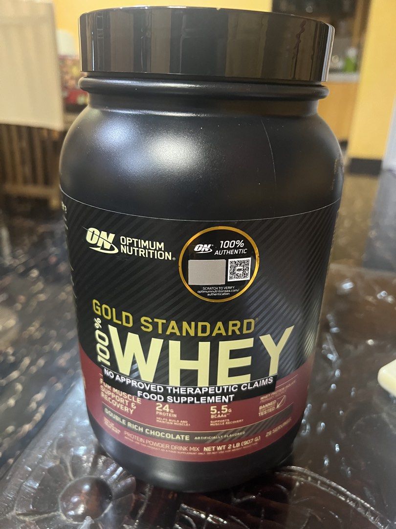 Whey Protein Powder 2LBS (Category: Sports & Fitness Nutrition) located in Paranaque City. Submitted by jhong2027 (Listing ID 1469511502, Image 1). Description: Used for 3Scoops Only RFS: Daily Protein Target is Met and currently using only Creatinine Optimum Nutrition Gold Standard 100% Whey Double Rich Choco .