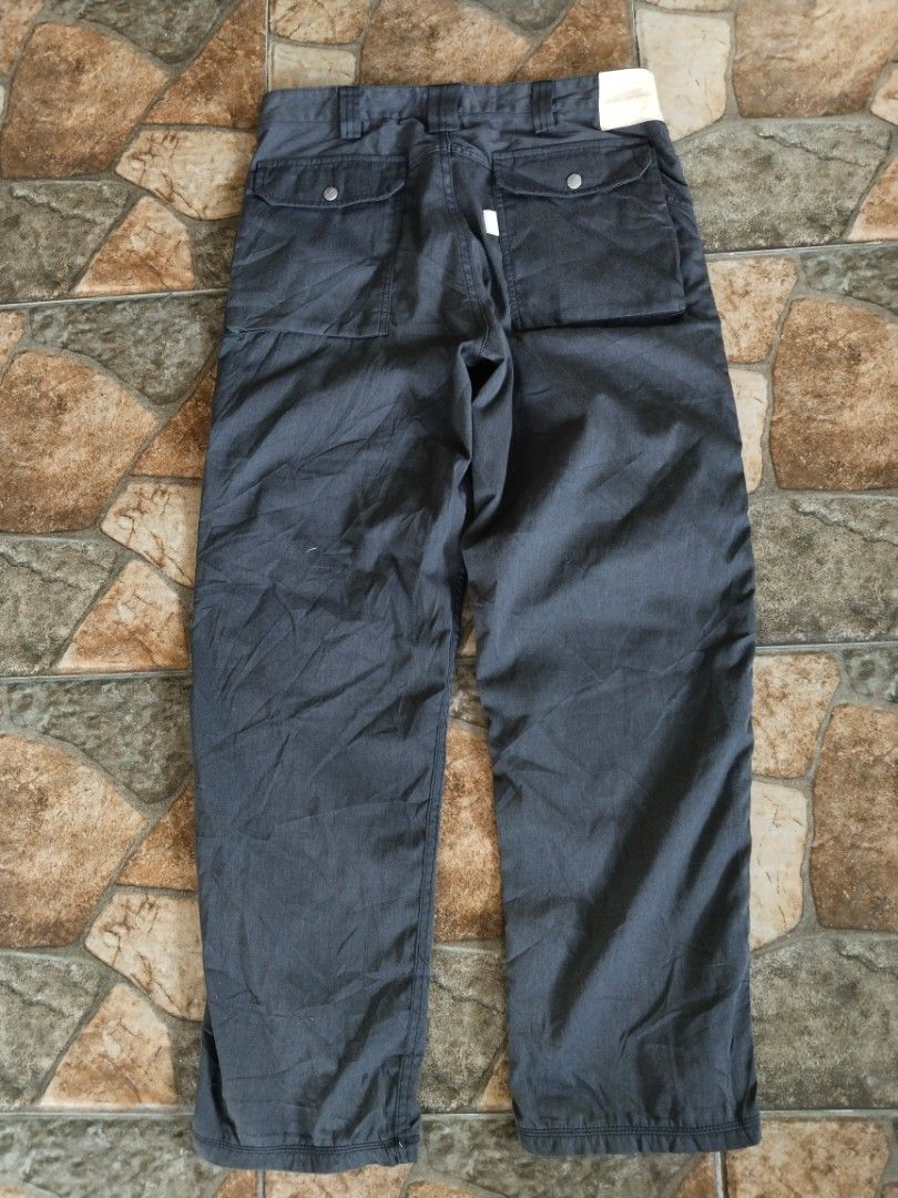 White mountenaring pants (Category: Trousers) located in Legazpi City. Submitted by genobecollectives (Listing ID 1469459208, Image 2). Description: White mountaineering pants 1500 + sf Size large on tag Best for size 34 pababa 42 length 8.5 leg opening Dark gray actual color Very good condition pa Dm📩 .