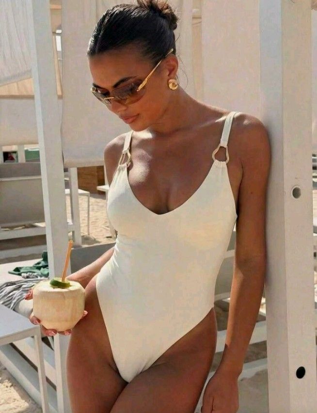 White One-Piece Bikini (Category: Bikinis & Swimsuits) located in Cebu City. Submitted by thamontes (Listing ID 1469535819, Image 1). Description: padded can fit to xs (32b cup/25 waistline) used once.