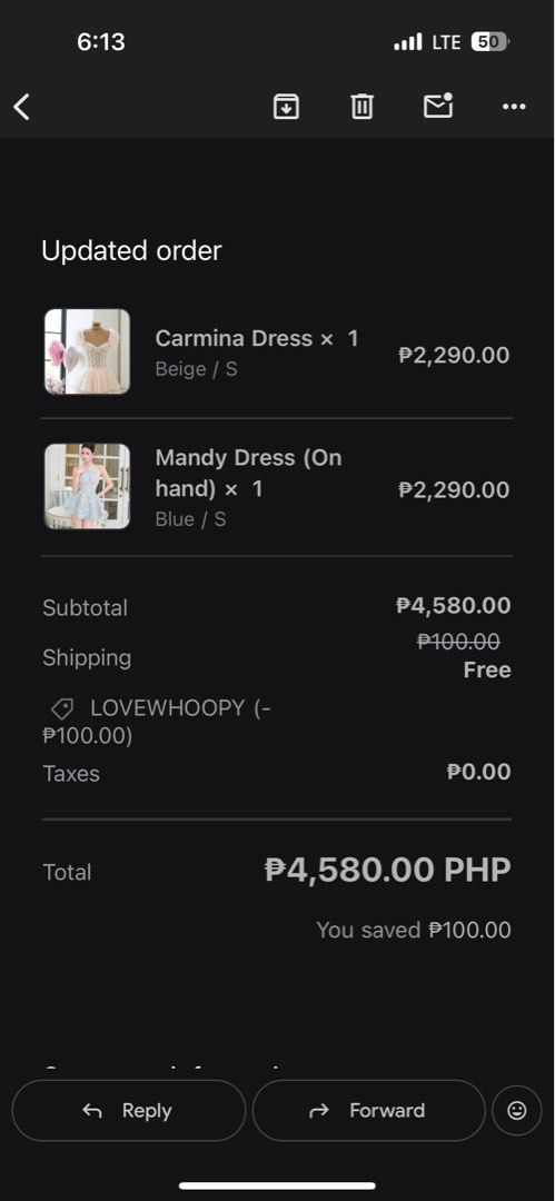 WHOOPY Mandy Dress Blue S (Category: Dresses) located in Quezon City. Submitted by tolaricario (Listing ID 1469488876, Image 3). Description: Original Price: 2,290 PHP Used once only Fits XS-S DRY CLEANED @ Suds Laundry RFS: experimental style only.