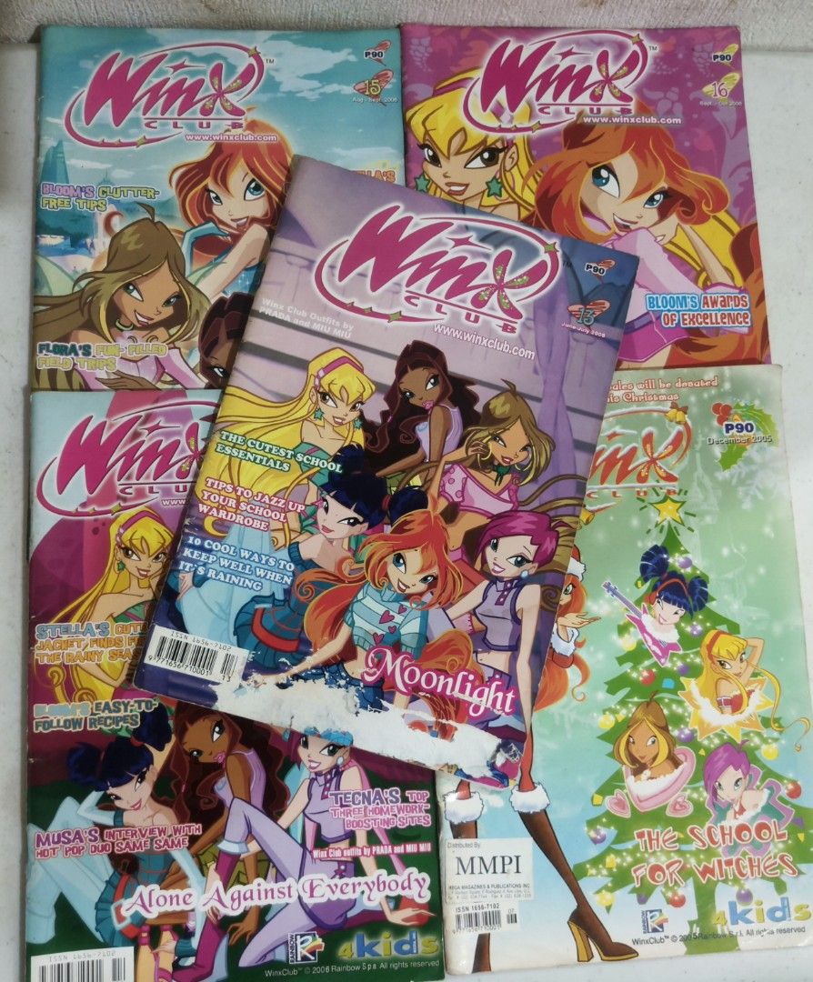Winx Club Comics/Magazines (Category: Comics & Manga) located in Bacolod City. Submitted by room_reset_finds (Listing ID 1469483181, Image 1). Description: Winx Club Comics/Mags 350 each Moonlight ( issue 13 ) - 200 Preloved and stored for years, so please manage expectations. Some magazines may have: • Light folds/creases • Small scratches or dents • Slight yellowing on pages/edges • Minor wear from reading and storage. Overall still good for co