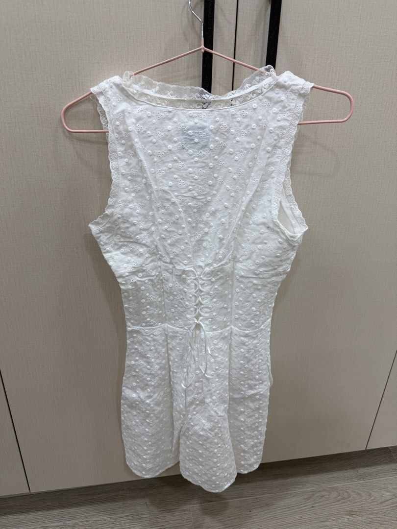 With Jean white dress (Category: Dresses) located in Manila. Submitted by angeladeclutters (Listing ID 1469481570, Image 3). Description: Medium on tag but best fit on Small frame 💗 RFS: decluttering.
