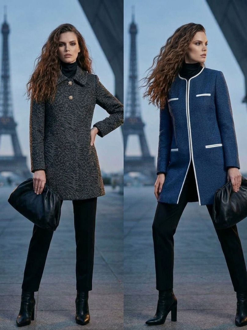 Women Coat Jacket Grey Blue Long Sleeve (Category: Coats, Jackets and Outerwear) located in Tarlac. Submitted by jeremiah.curator.2026 (Listing ID 1469445446, Image 1). Description: - Set of 2 stylish coat options: Textured Dark Grey with decorative buttons or Blue with chic white trim - Premium heavy fabric designed for ultimate cold-weather warmth - Versatile design easily pairs with turtlenecks, trousers, and boots - Ideal statement piece for 