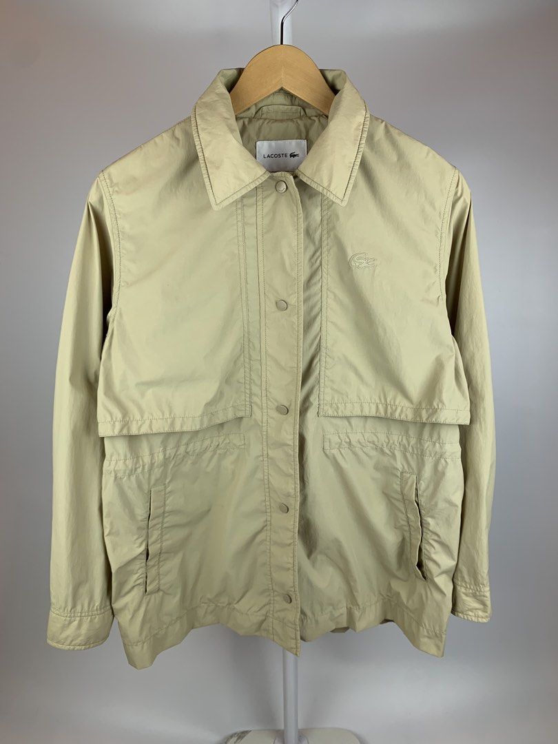 Womens - Lacoste Storm-Flap Lightweight Utility Jacket. (Category: Coats, Jackets and Outerwear) located in Bacolod City. Submitted by mixedgarmzbcd (Listing ID 1469473871, Image 1). Description: •Excellent Condition •Complete tags •Color rate 9.5/10 •Tagged size: 34 Width: 20.5 Shoulder: 17 Sleeve: 23 Length: 27.5 •No major flaws .