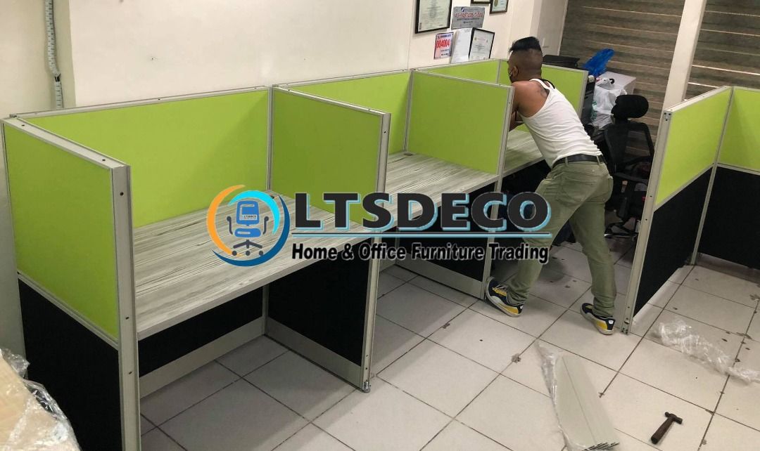 workstation modular table customized office partition furnitures (Category: Office Furniture & Fixtures) located in Quezon City. Submitted by mhieda (Listing ID 1469405830, Image 3). Description: 👉Are you looking for WORKSTATION, MODULAR CUBICLES OFFICE PARTITION, and OFFICE FURNITURE SUPPLIER? LTSDECO Furniture, is direct supplier, manufacturer, and trusted provider of high quality, affordable and durable modular office divider partition, home 